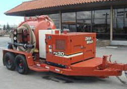 Photo of a trailer mounted underground construction equipment