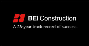 BEI Construction Logo | a 28-year track record of success