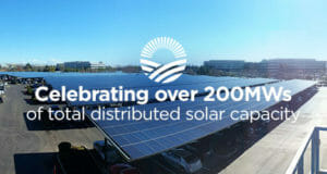 Celebrating over 200MW of total distributed solar capacity