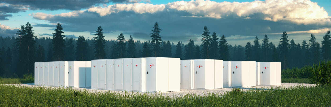 Image of a large energy storage battery