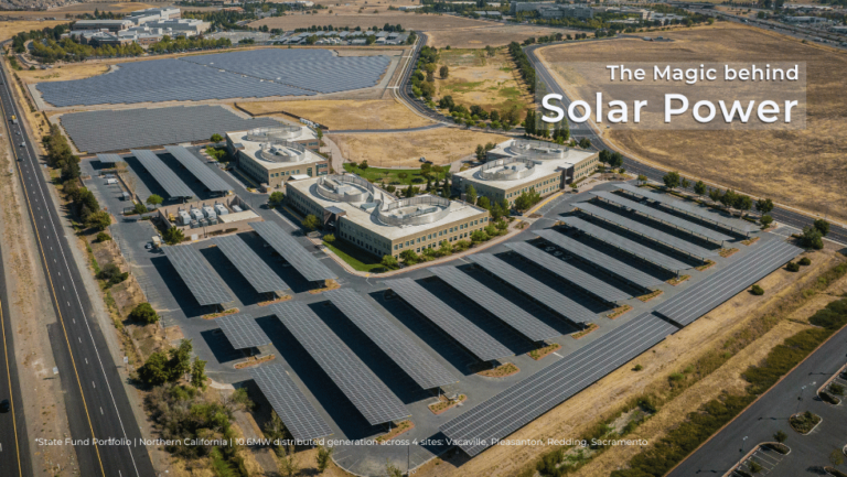 BEI completed electrical and underground construction for ground- and canopy-mounted solar arrays in Vacaville, CA.