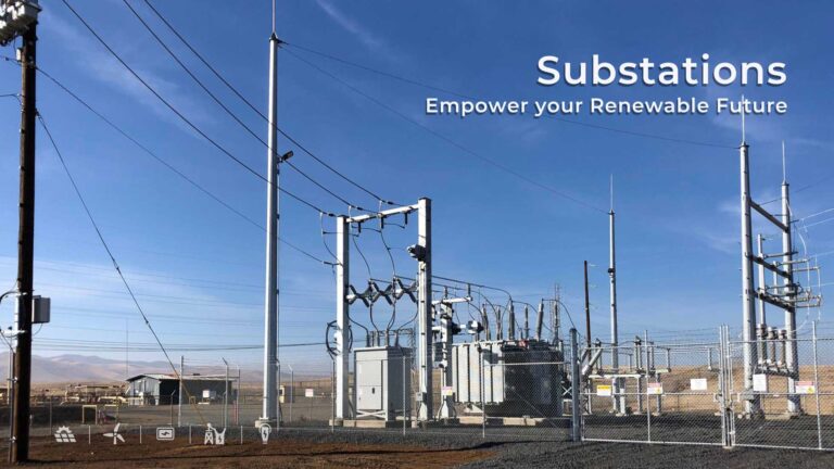 Substation construction at Stanislaus County, CA