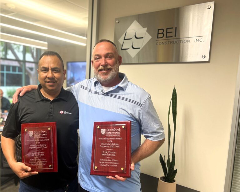 Luis Rivera and Eric Pittam recognized by Stanford Hospital