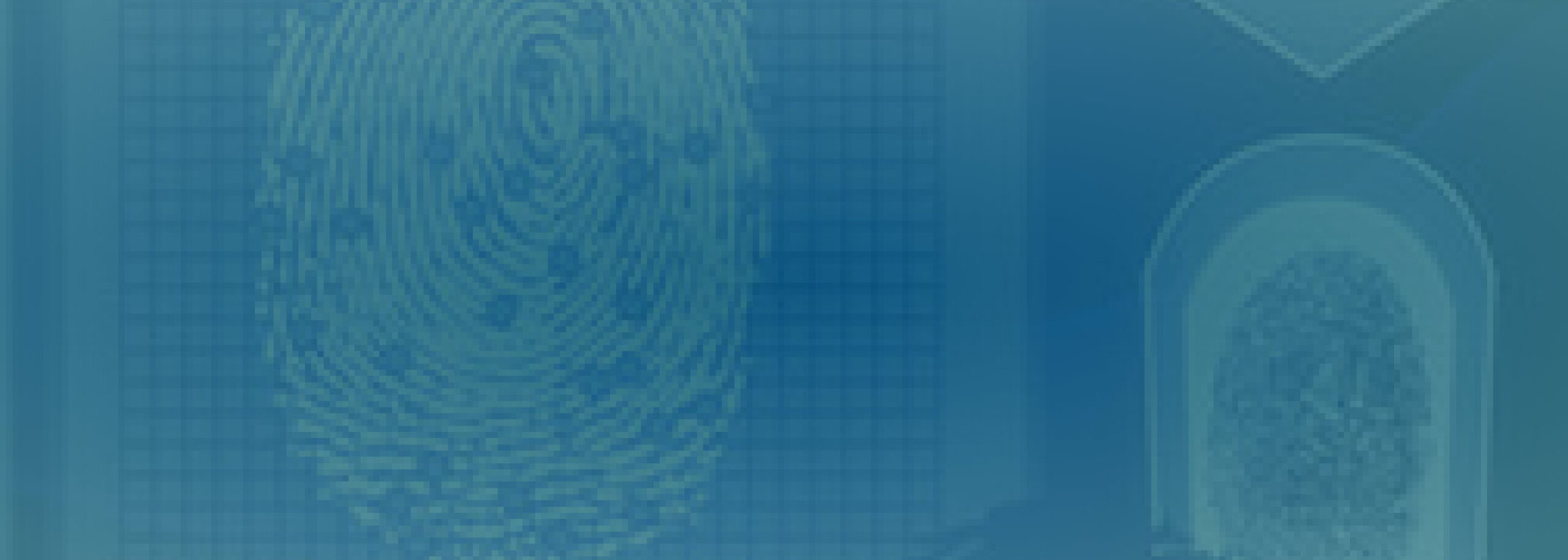 fingerprint image with dark teal overlay