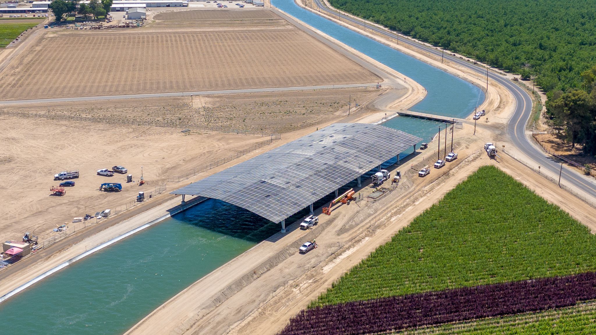 Solar over canal - Project Nexus Phase 2 - Widespan